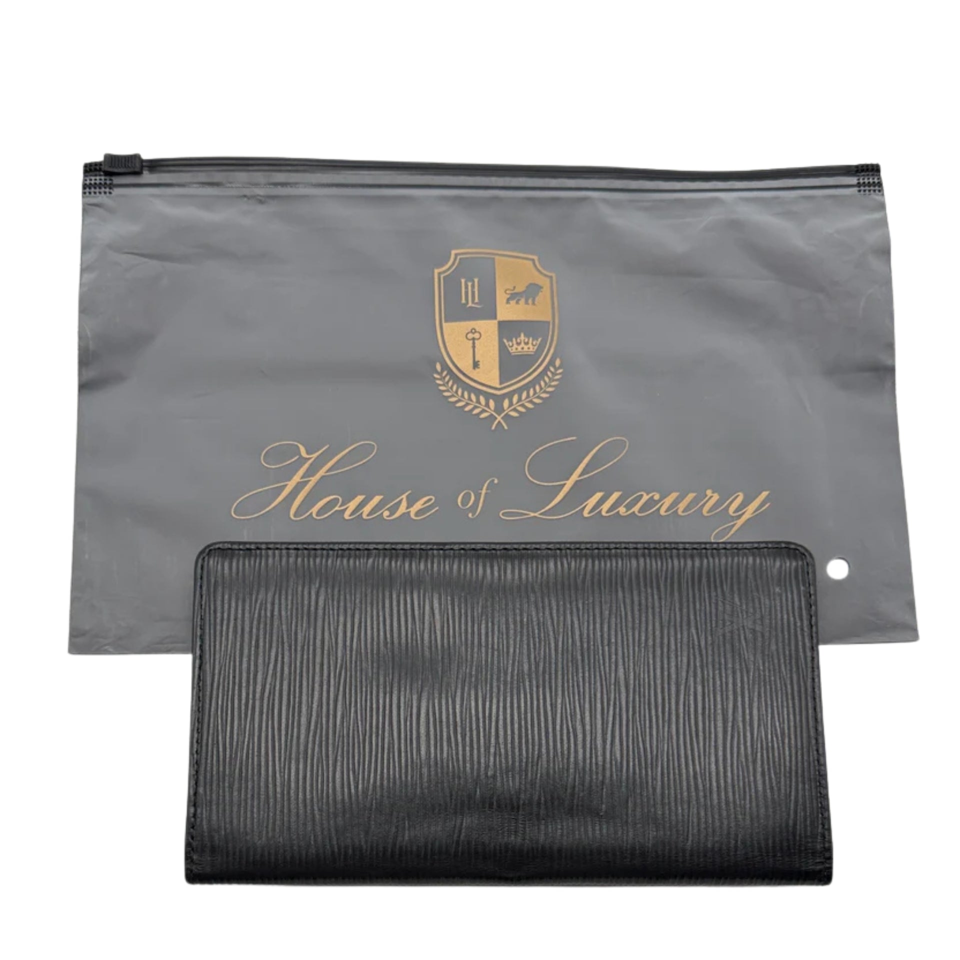 Louis Vuitton Epi Black Long Brazza Wallet