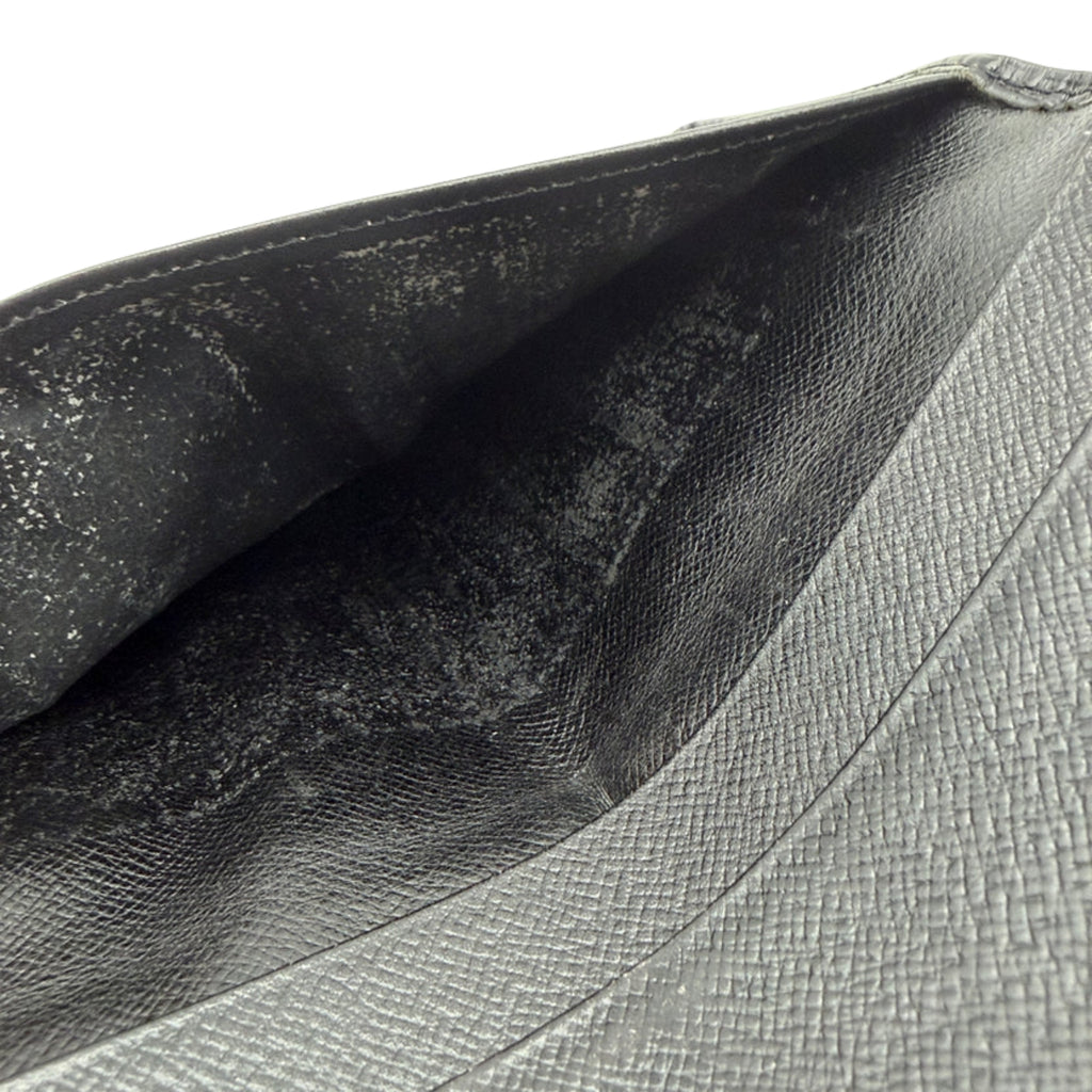Louis Vuitton Epi Black Long Brazza Wallet