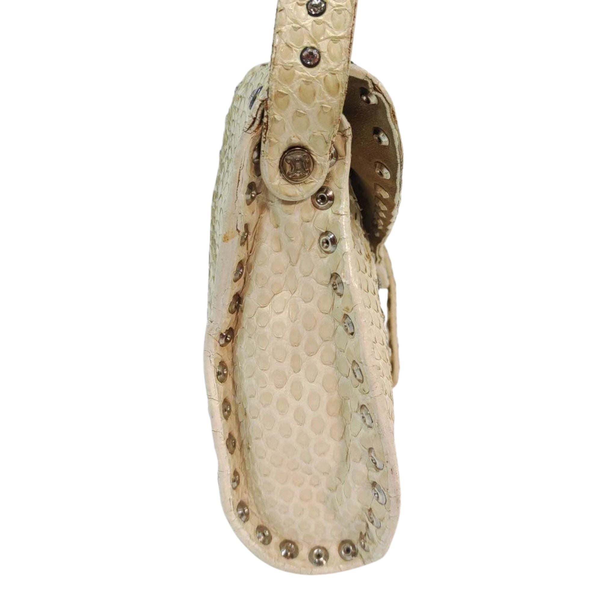 Céline Python Leather Poulbot Shoulder Bag