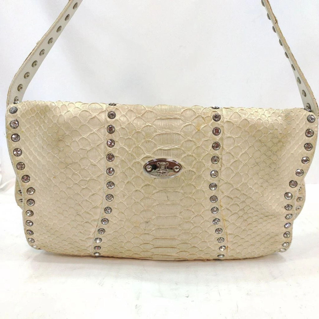 Céline Python Leather Poulbot Shoulder Bag