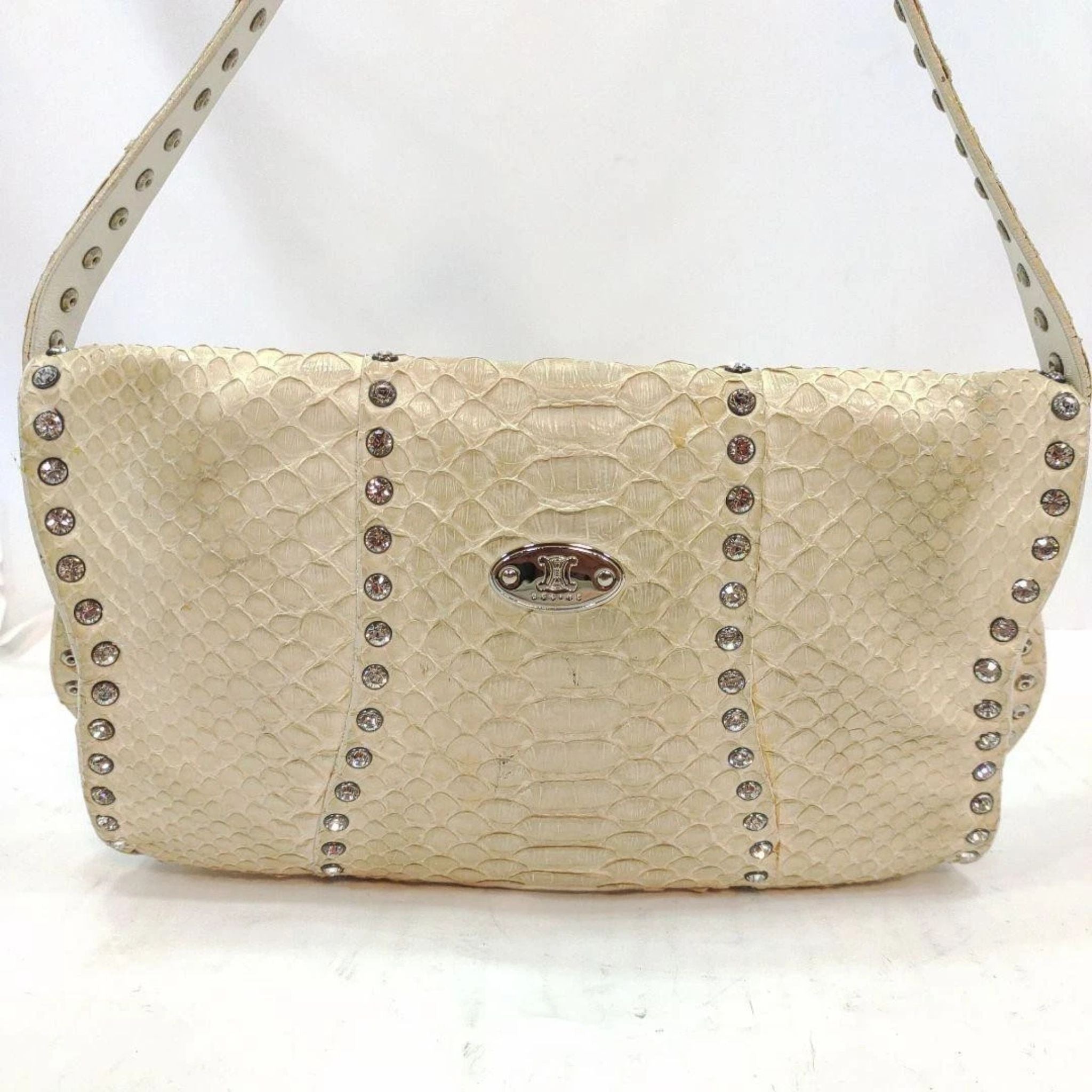 Céline Python Leather Poulbot Shoulder Bag