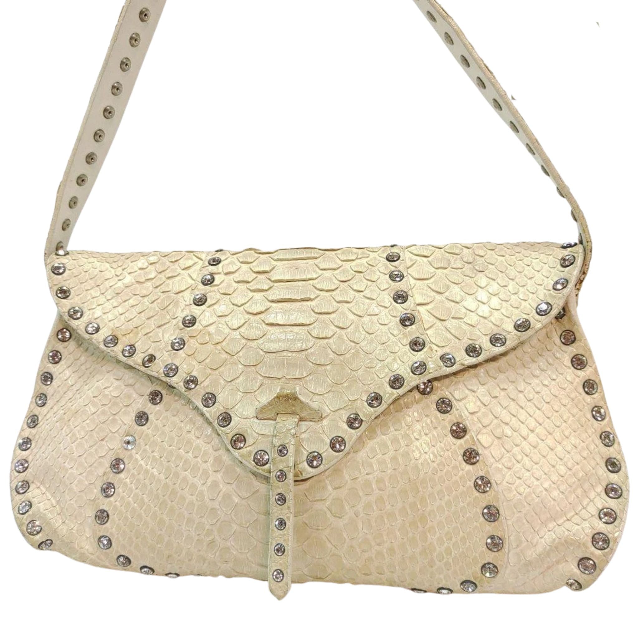 Céline Python Leather Poulbot Shoulder Bag