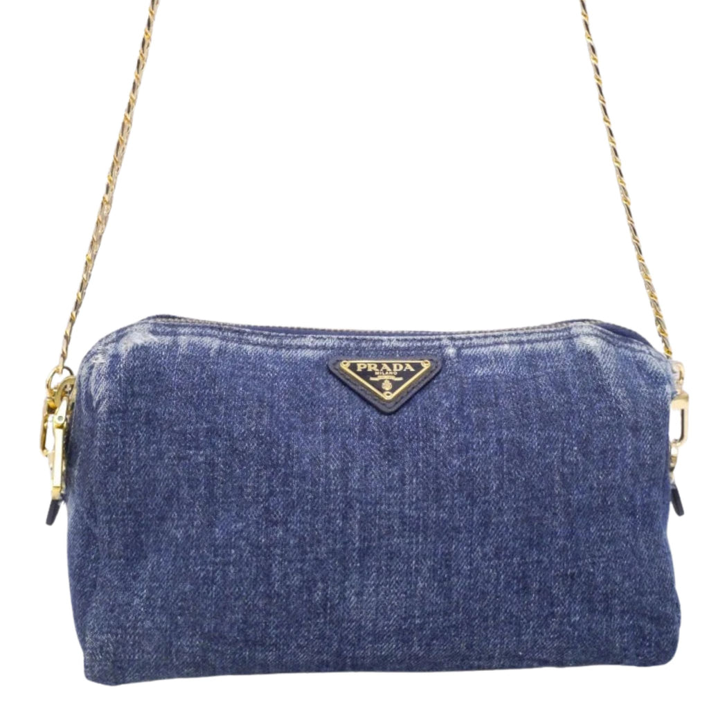 Prada Canapa Denim Bag