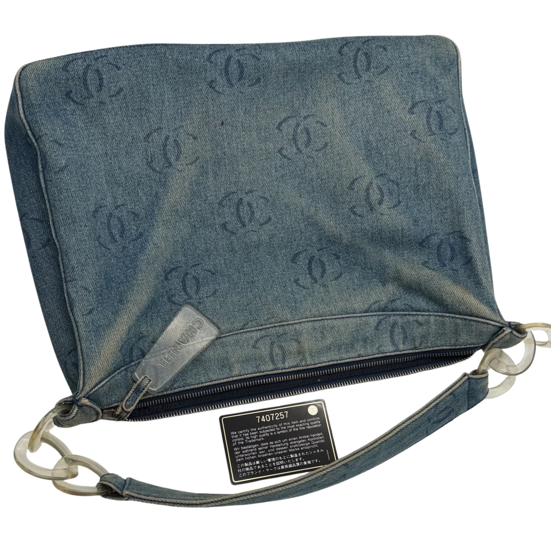 Chanel CC Denim Shoulder Bag