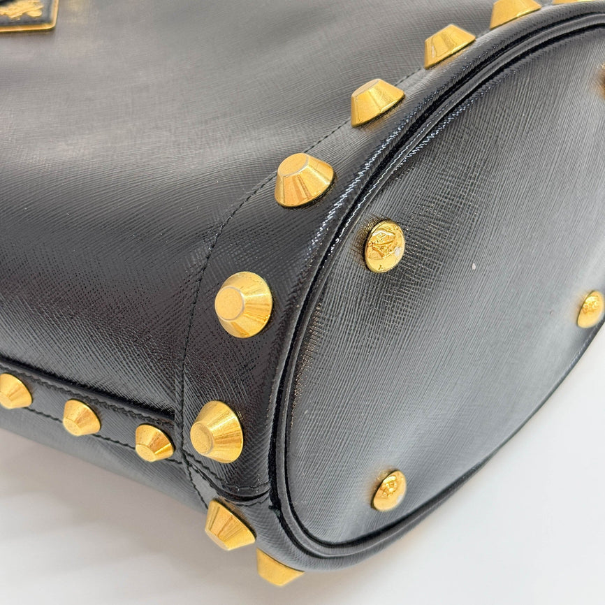 Prada Studded Bucket Bag