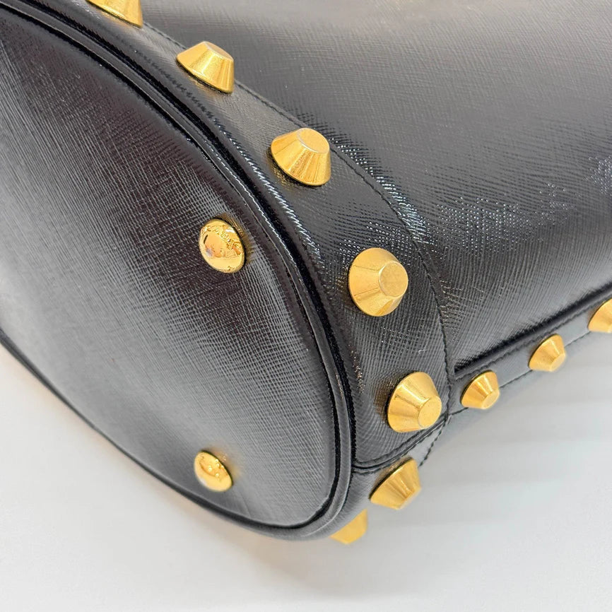 Prada Studded Bucket Bag