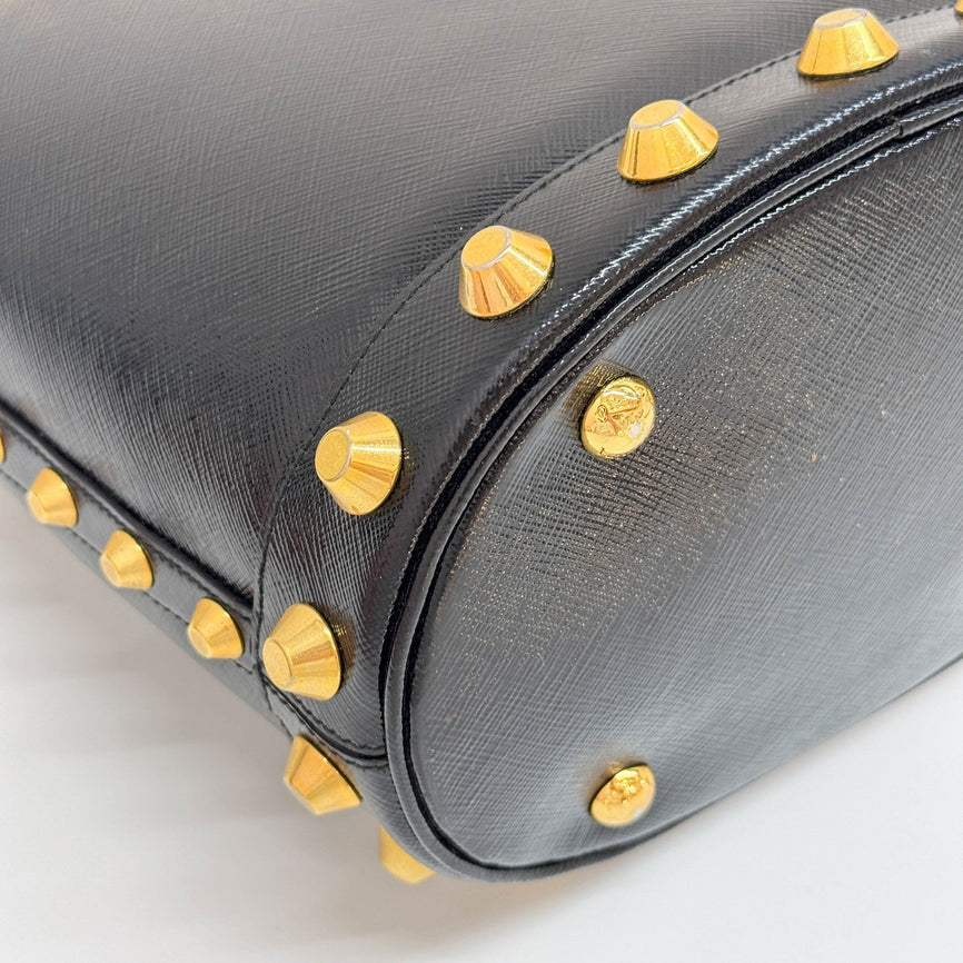 Prada Studded Bucket Bag
