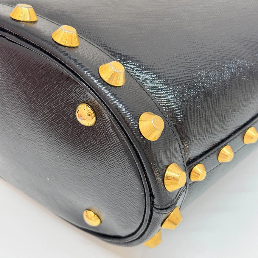 Prada Studded Bucket Bag