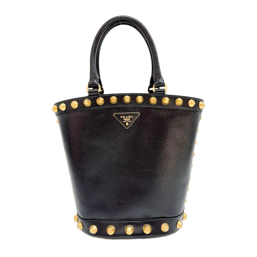 Prada Studded Bucket Bag