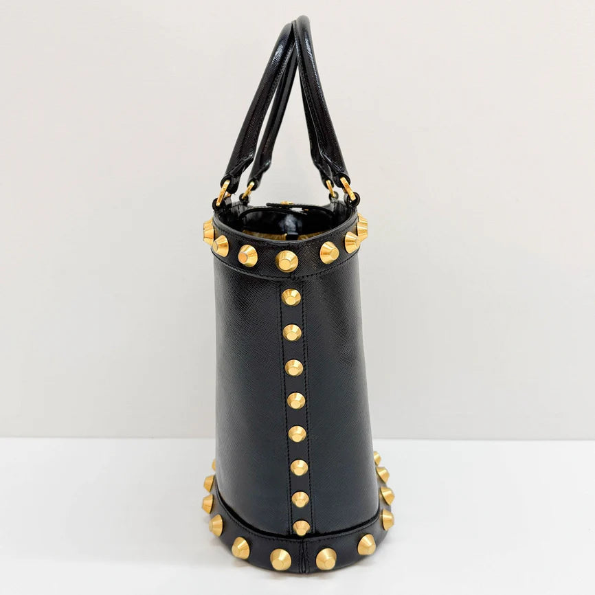 Prada Studded Bucket Bag