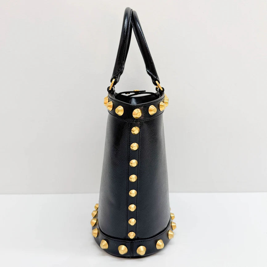 Prada Studded Bucket Bag