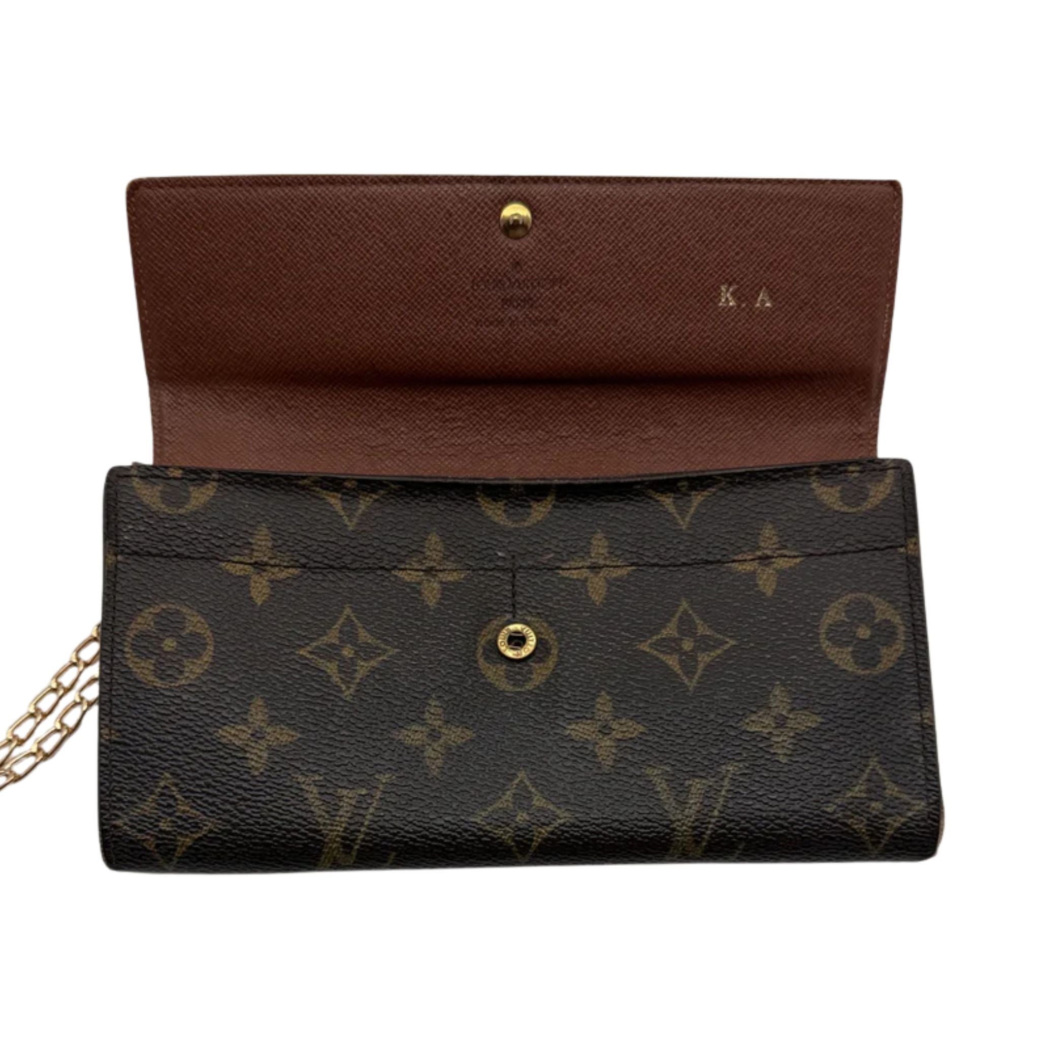 Louis Vuitton Sarah Wallet on Chain