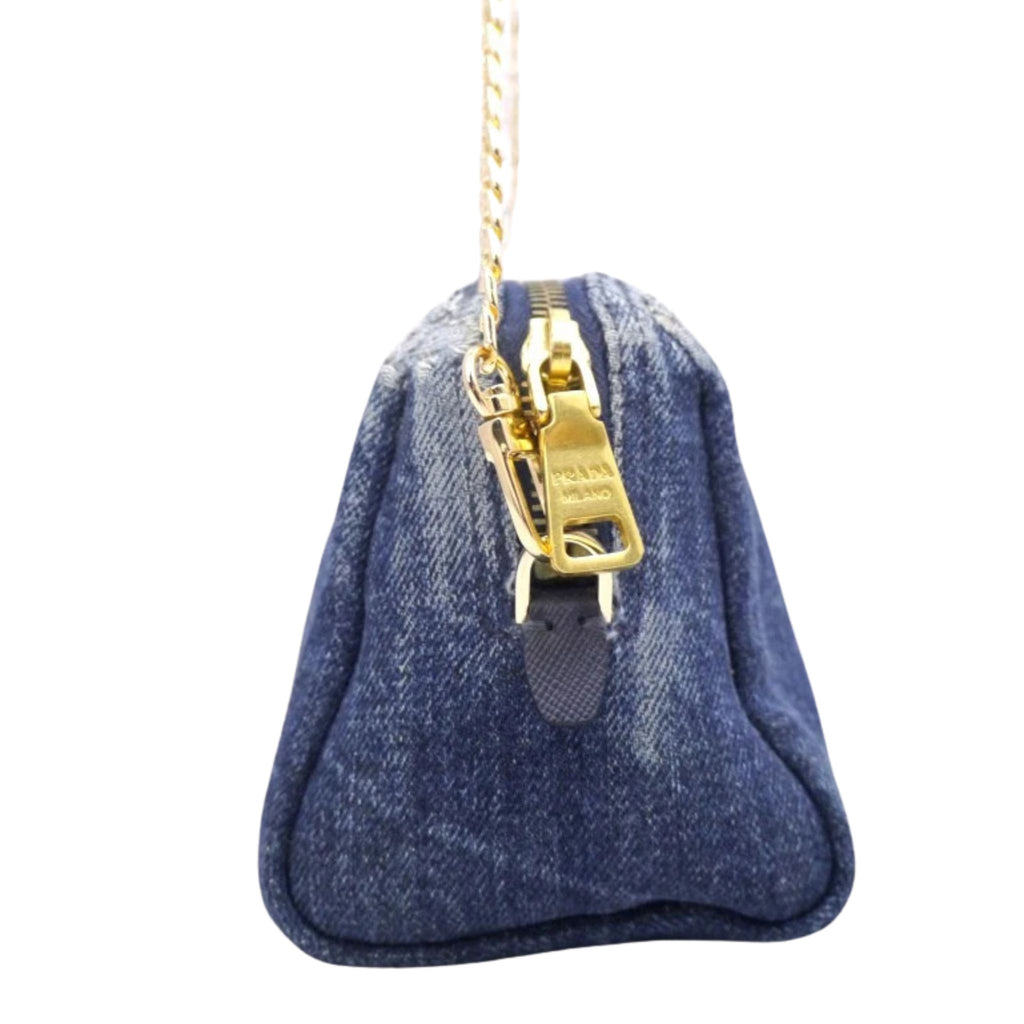Prada Canapa Denim Bag