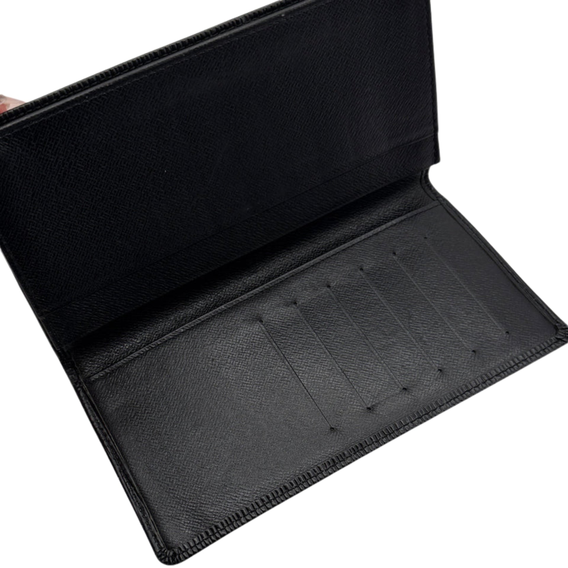 Louis Vuitton Epi Black Long Brazza Wallet