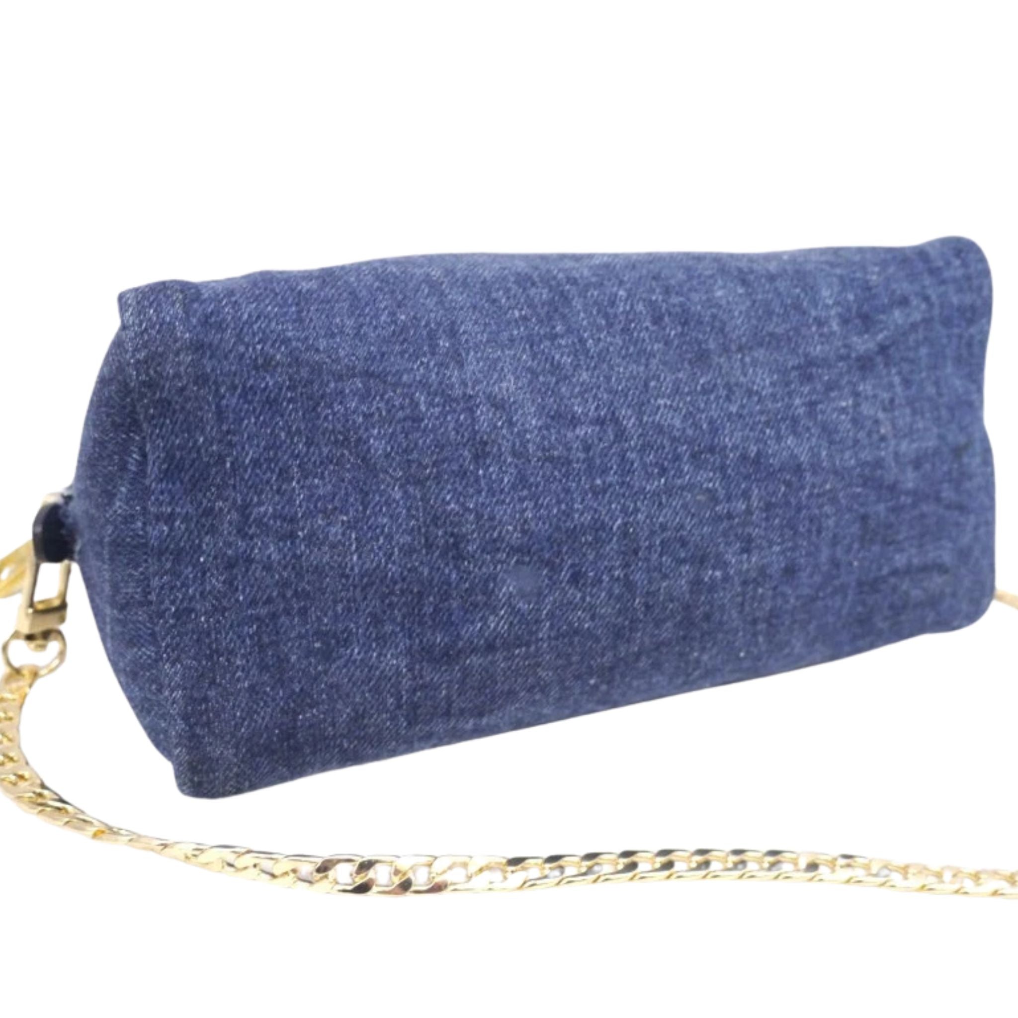 Prada Canapa Denim Bag