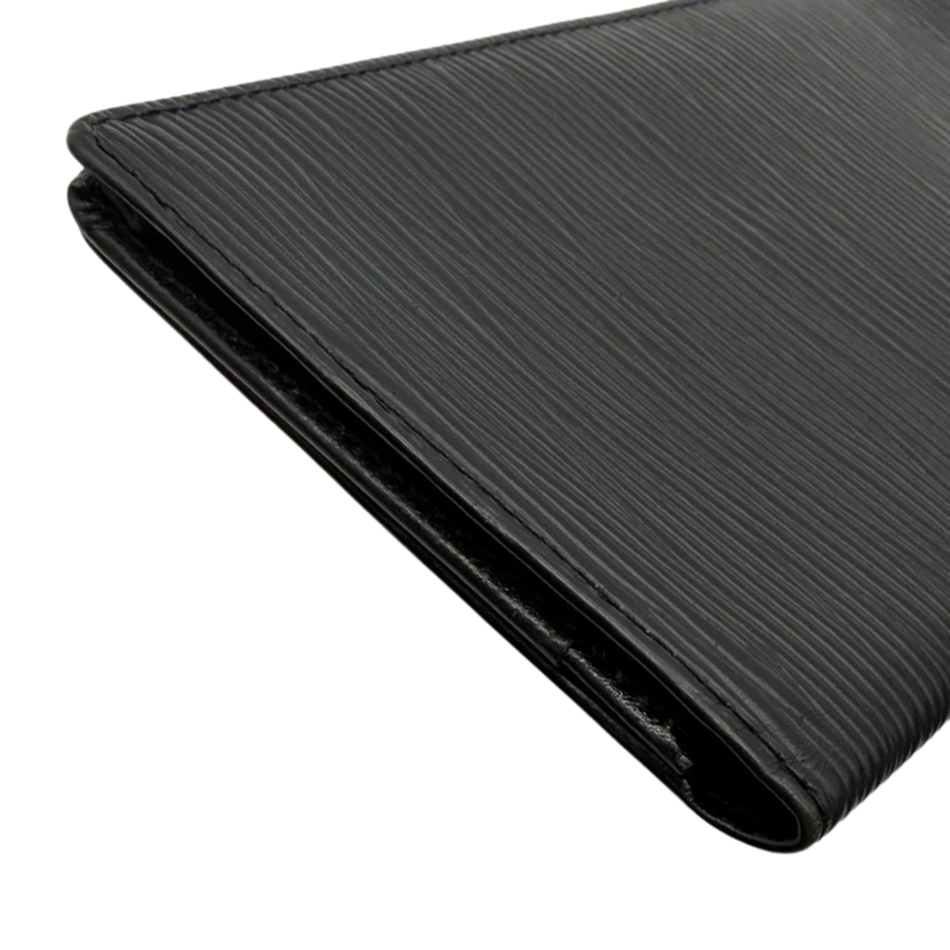 Louis Vuitton Epi Black Long Brazza Wallet
