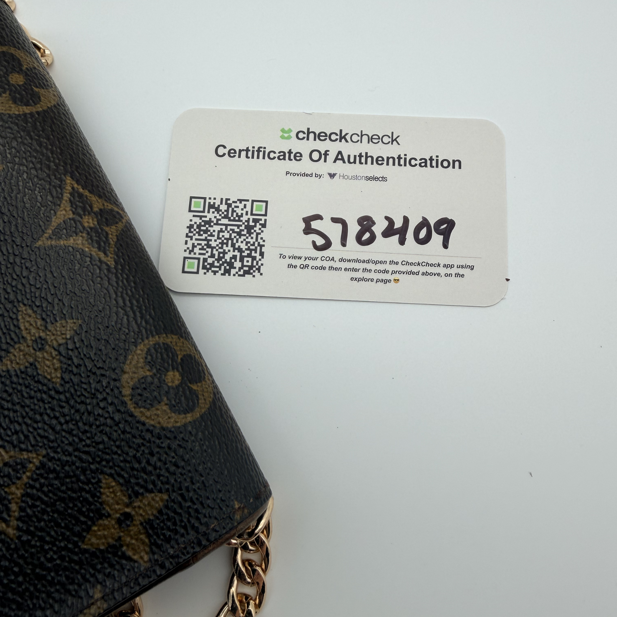 Louis Vuitton Monogram Porte-Monnaie Tresor Wallet on Chain
