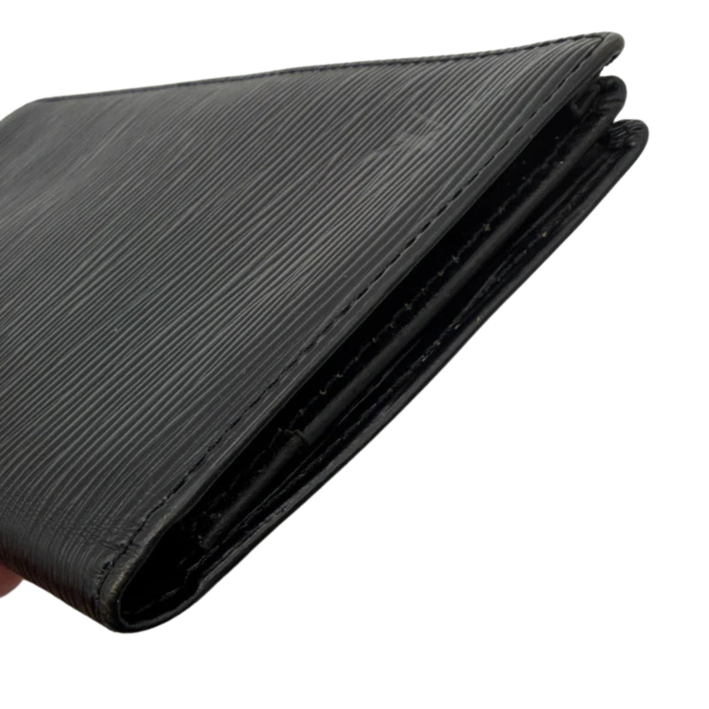 Louis Vuitton Epi Black Long Brazza Wallet