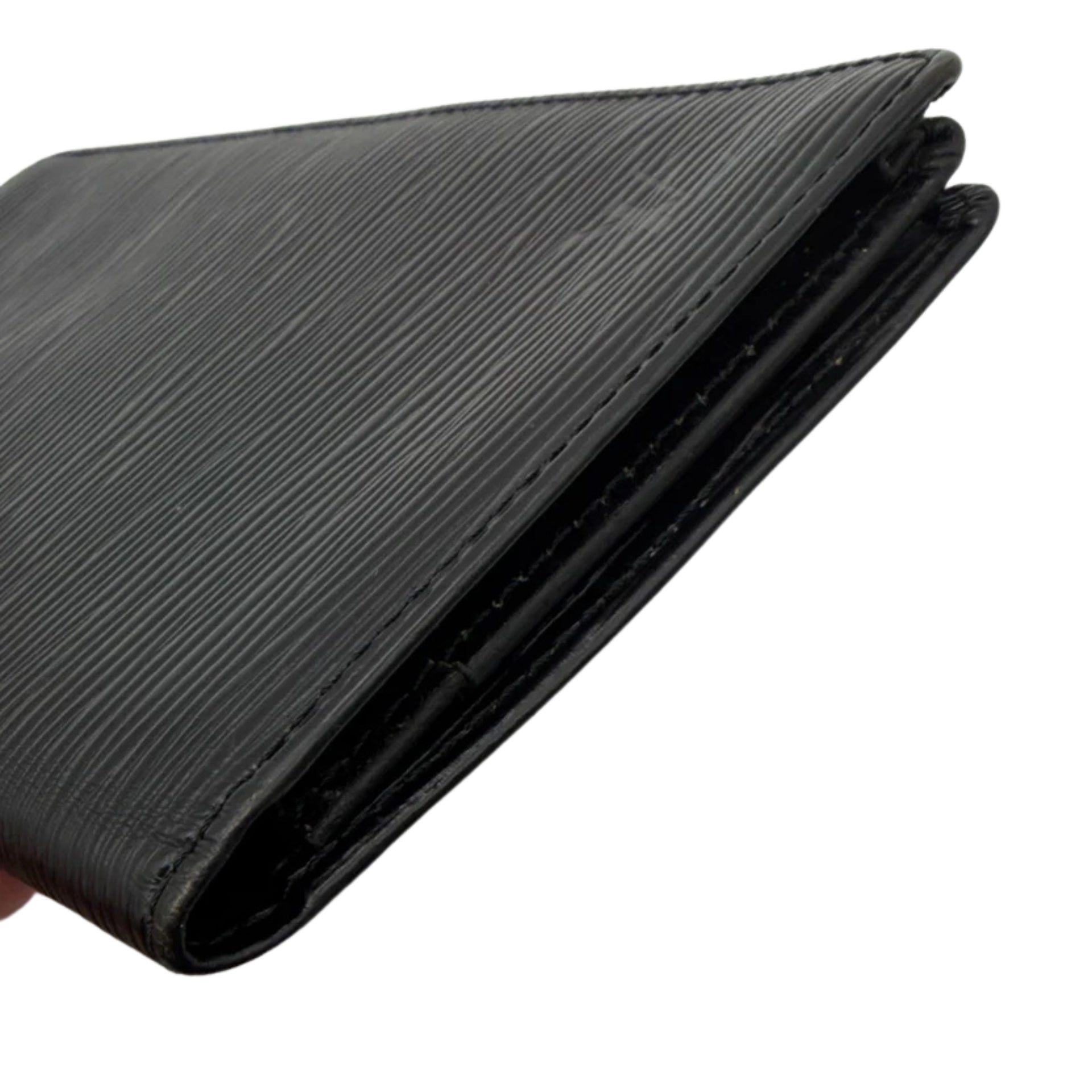 Louis Vuitton Epi Black Long Brazza Wallet