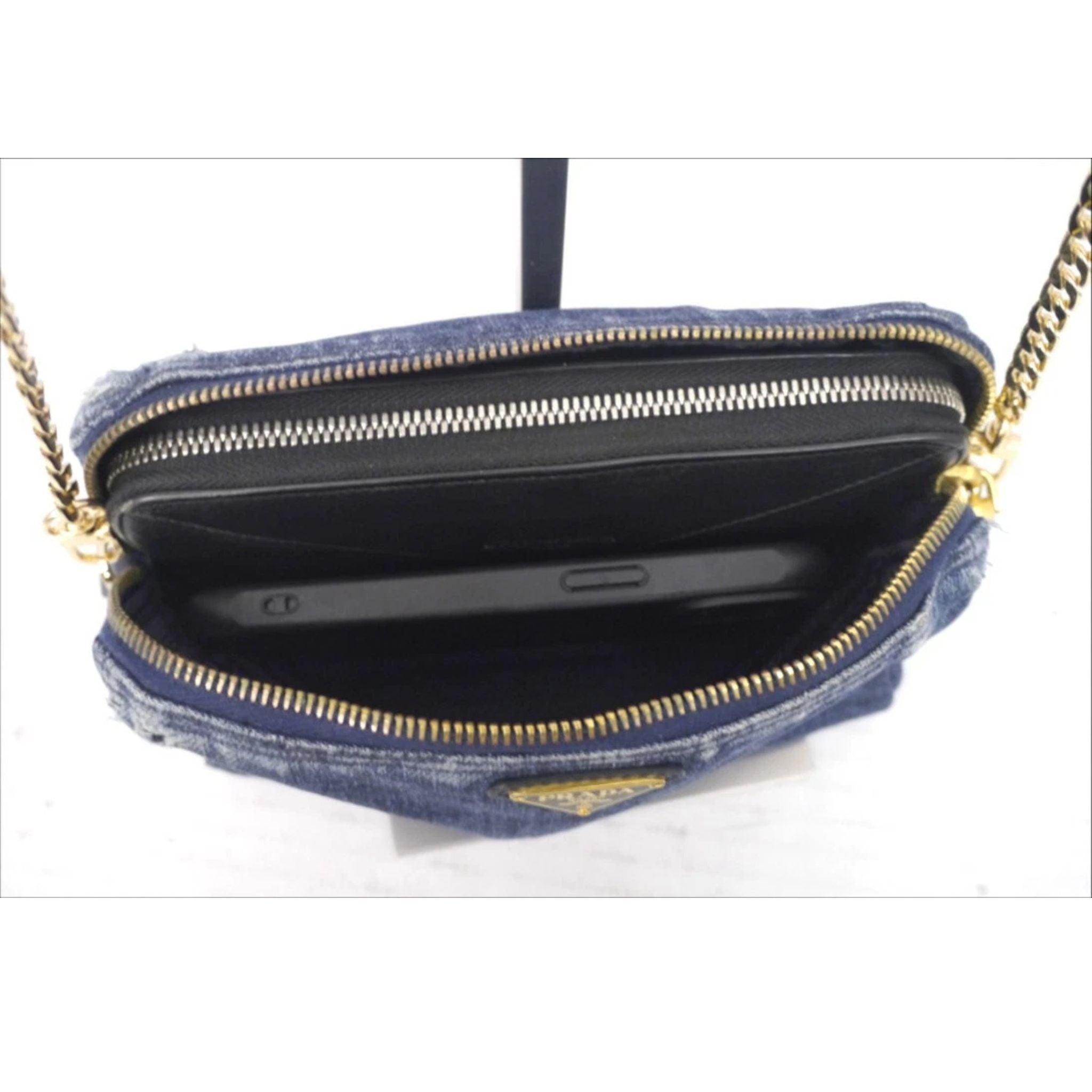 Prada Canapa Denim Bag