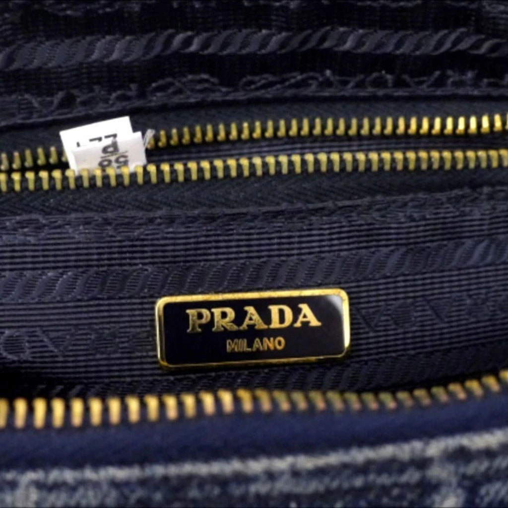Prada Canapa Denim Bag