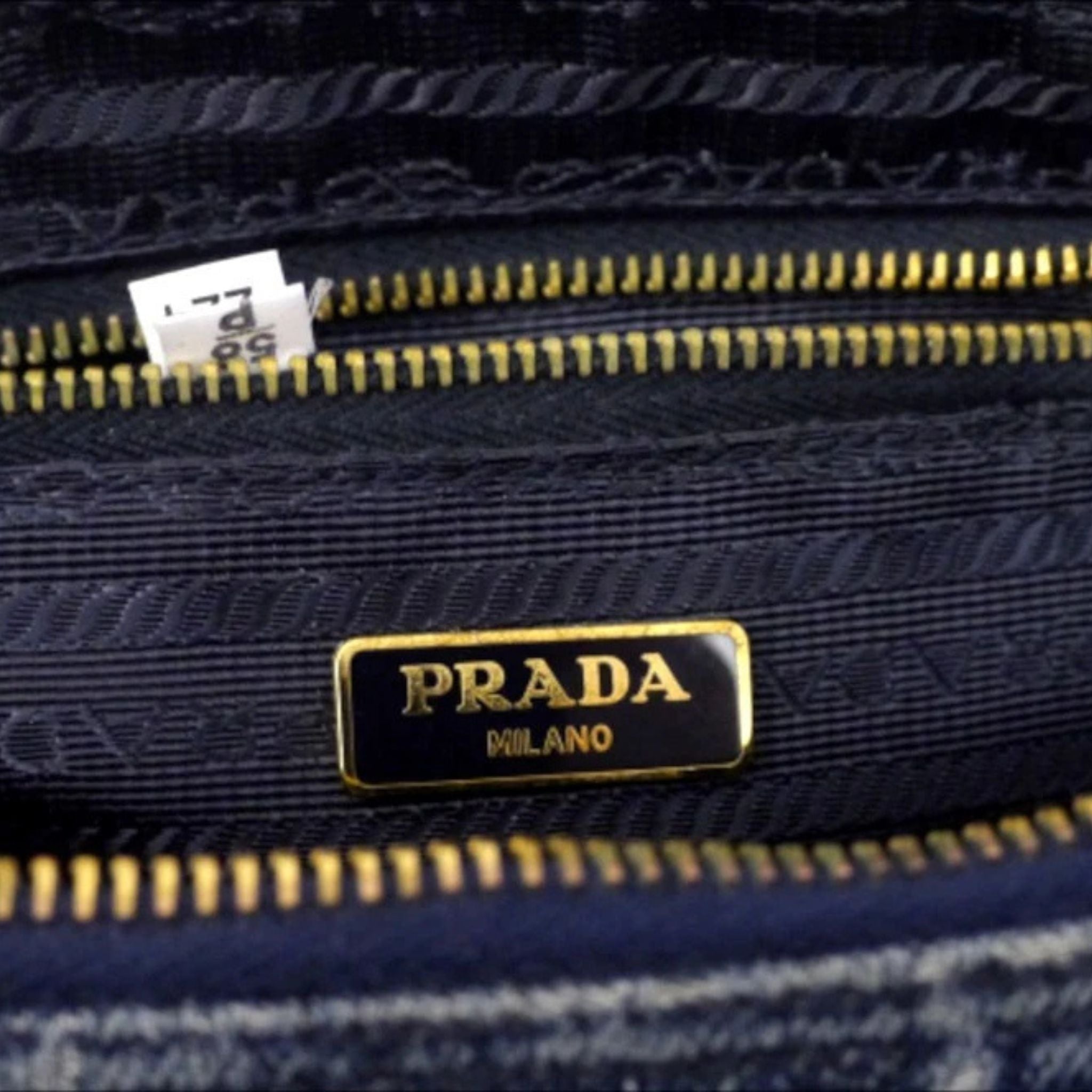Prada Canapa Denim Bag