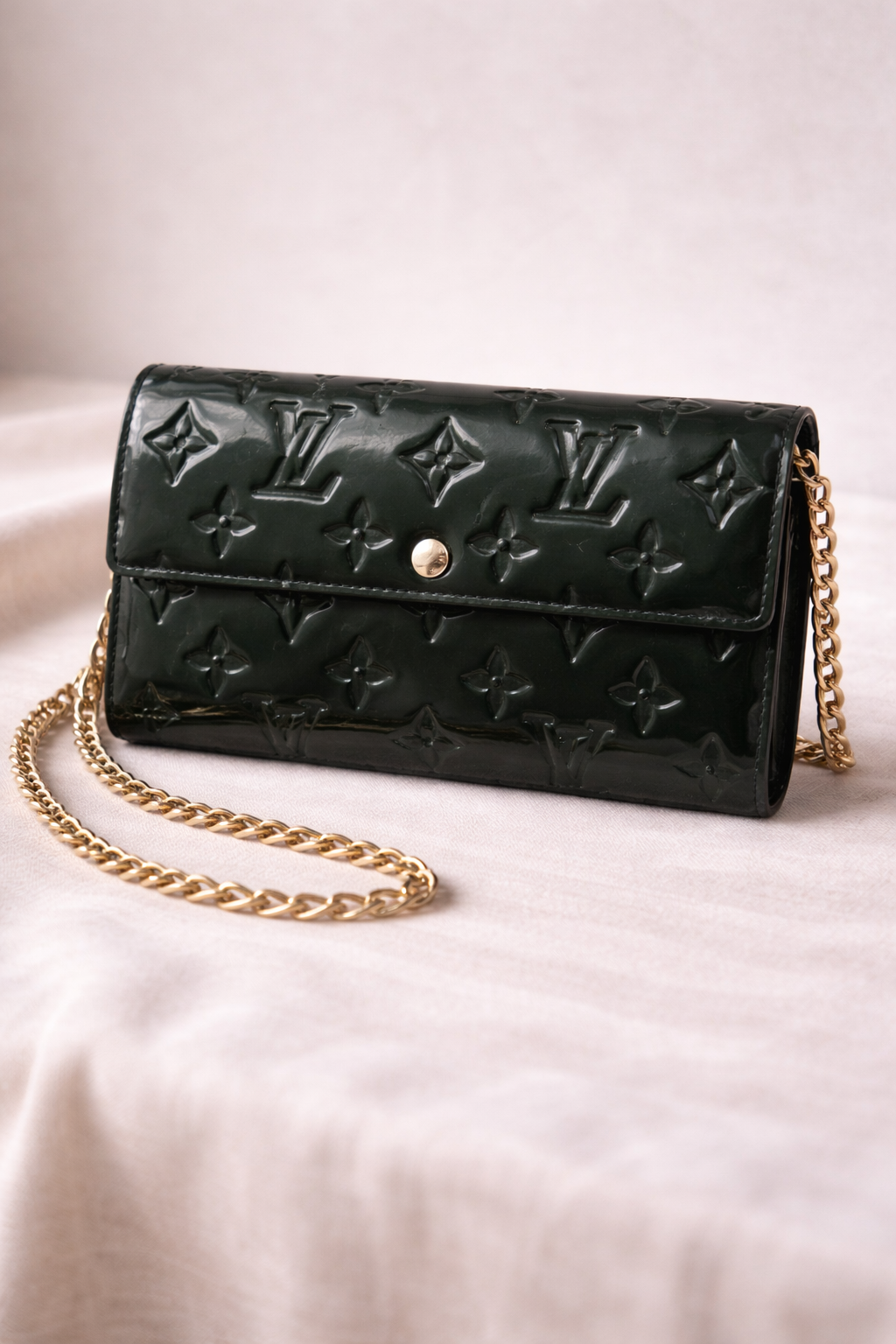 Louis Vuitton Sarah Monogram Vernis - Deep Emerald Green