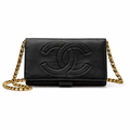 Chanel Lambskin Leather Wallet on a Chain