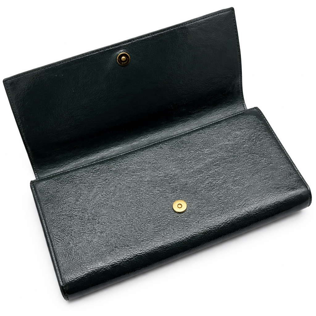 Saint Laurent Paris Belle De Jour Patent Clutch