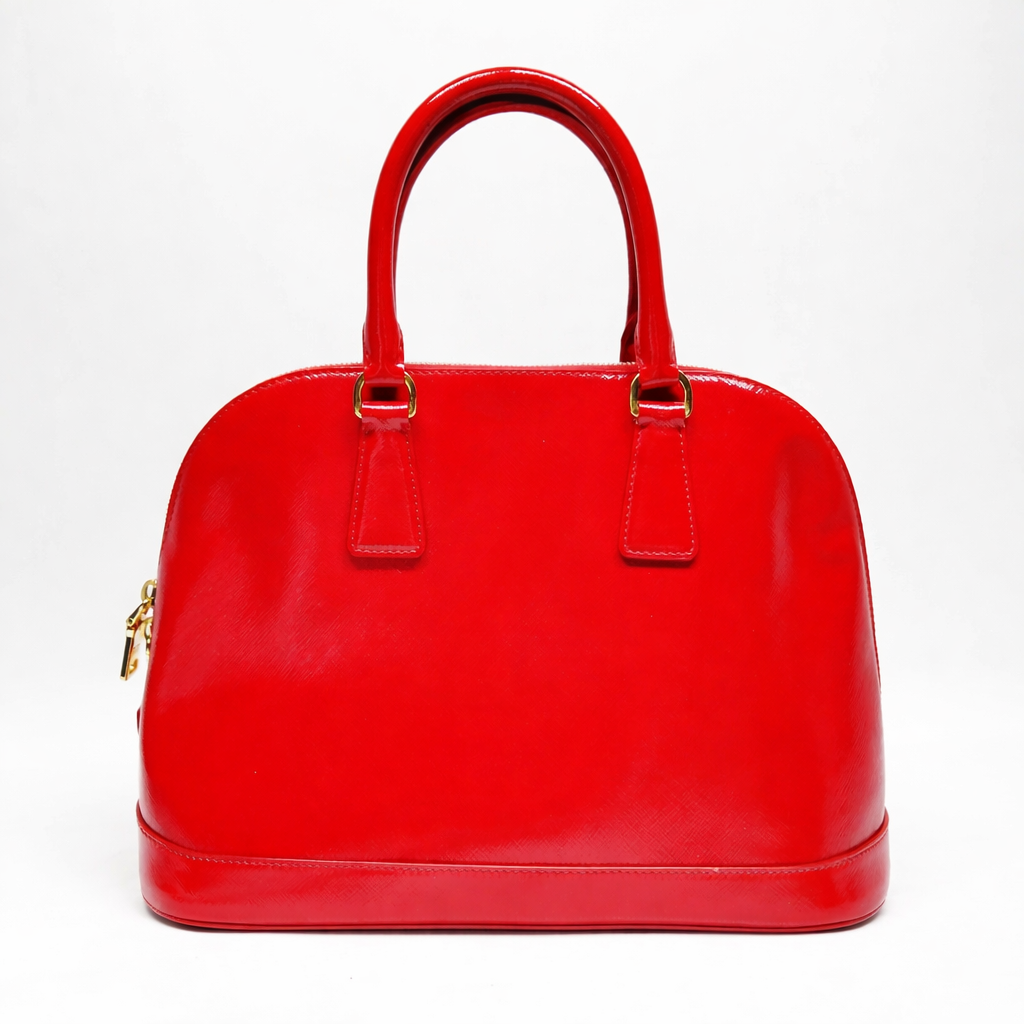 Prada Saffiano Vernice Promenade Bag