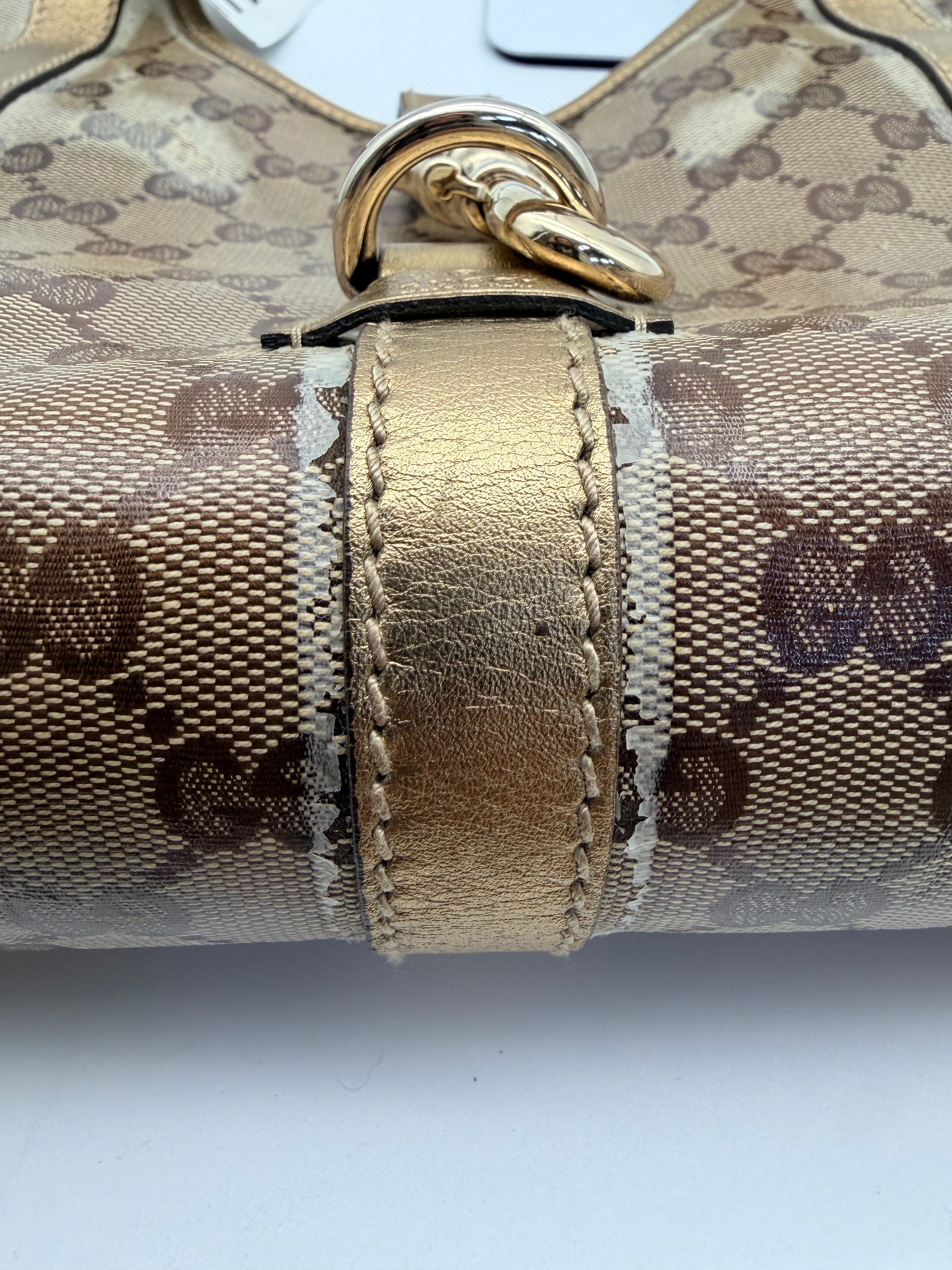 Gucci Crystal GG Canvas Joy Shoulder Bag