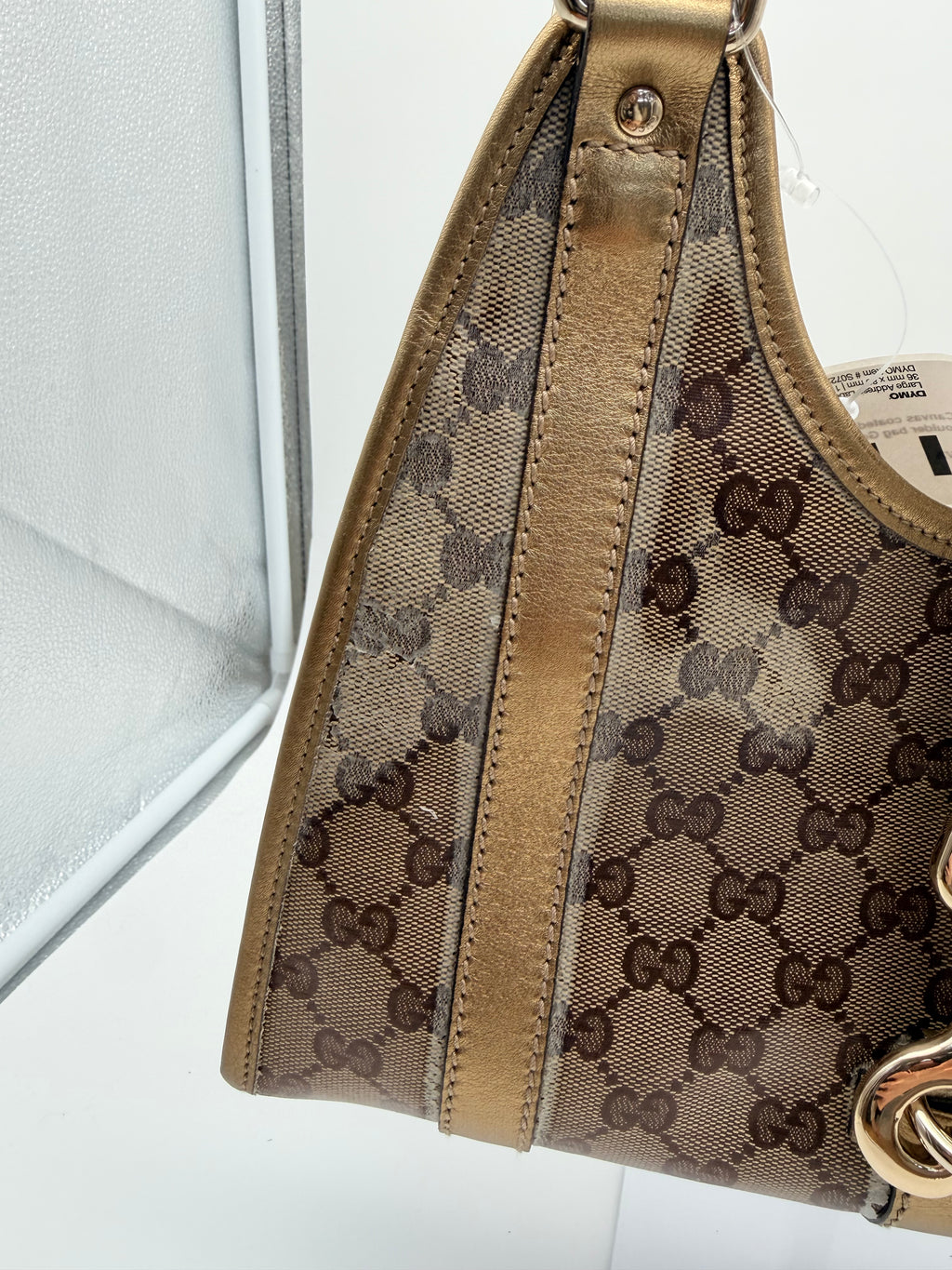 Gucci Crystal GG Canvas Joy Shoulder Bag