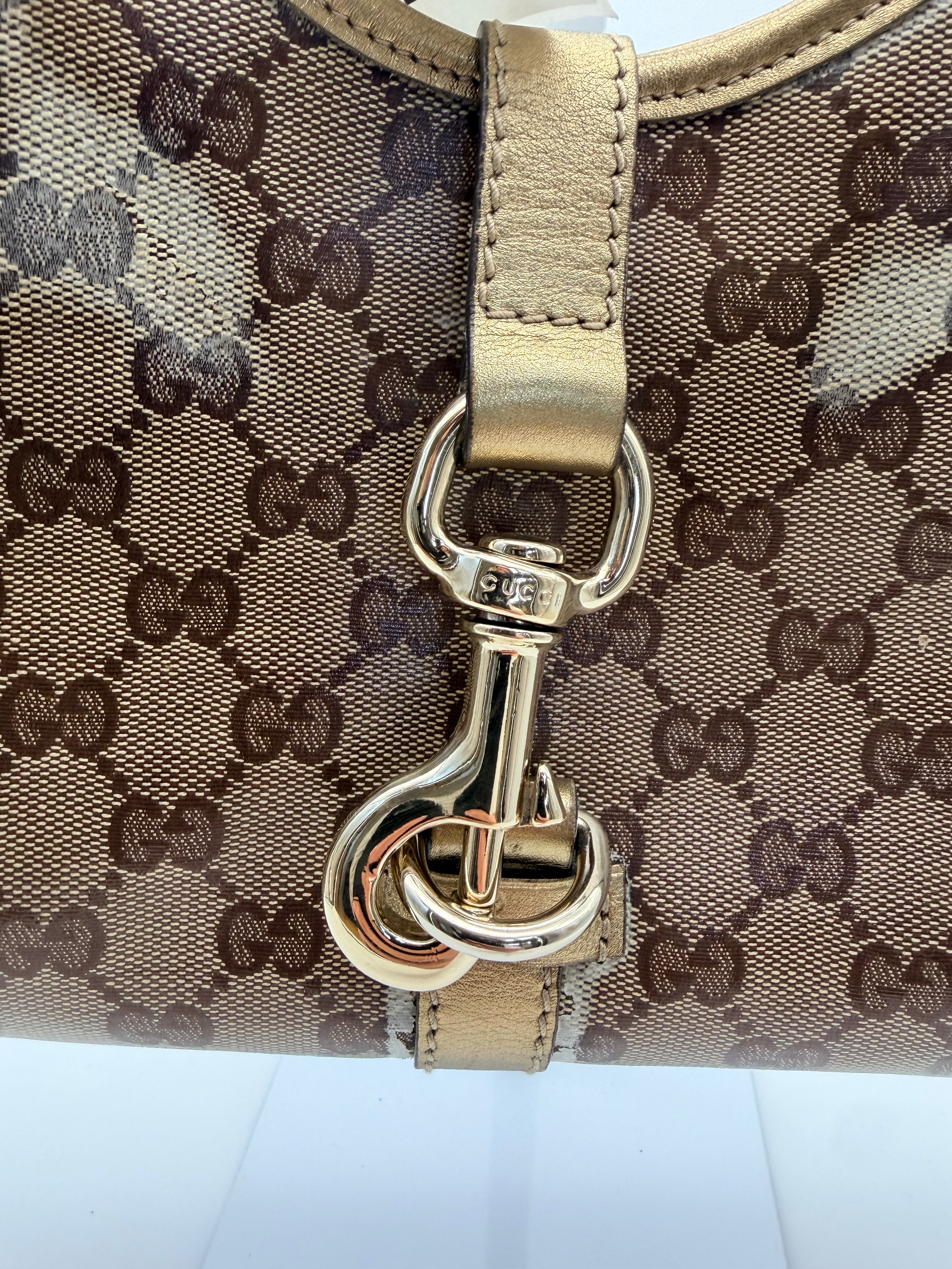 Gucci Crystal GG Canvas Joy Shoulder Bag