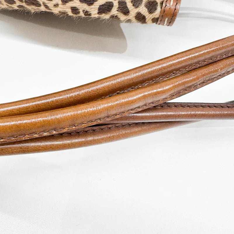 Céline Bucket Brown Leopard Print Pony Hair Bag