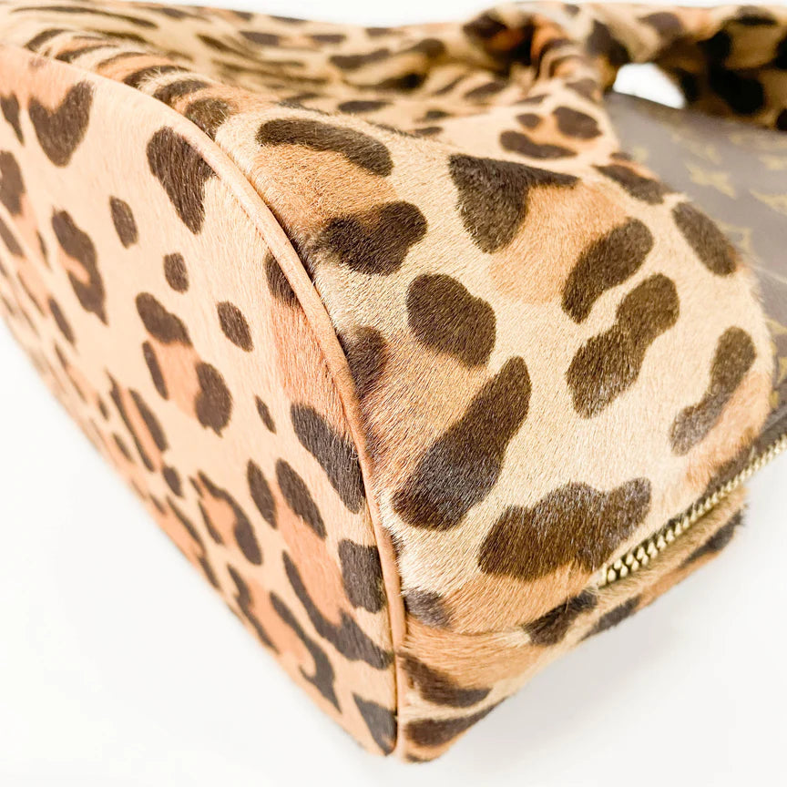 Louis Vuitton Azzedine Alaia Monogram Brown Leopard Leather Bag