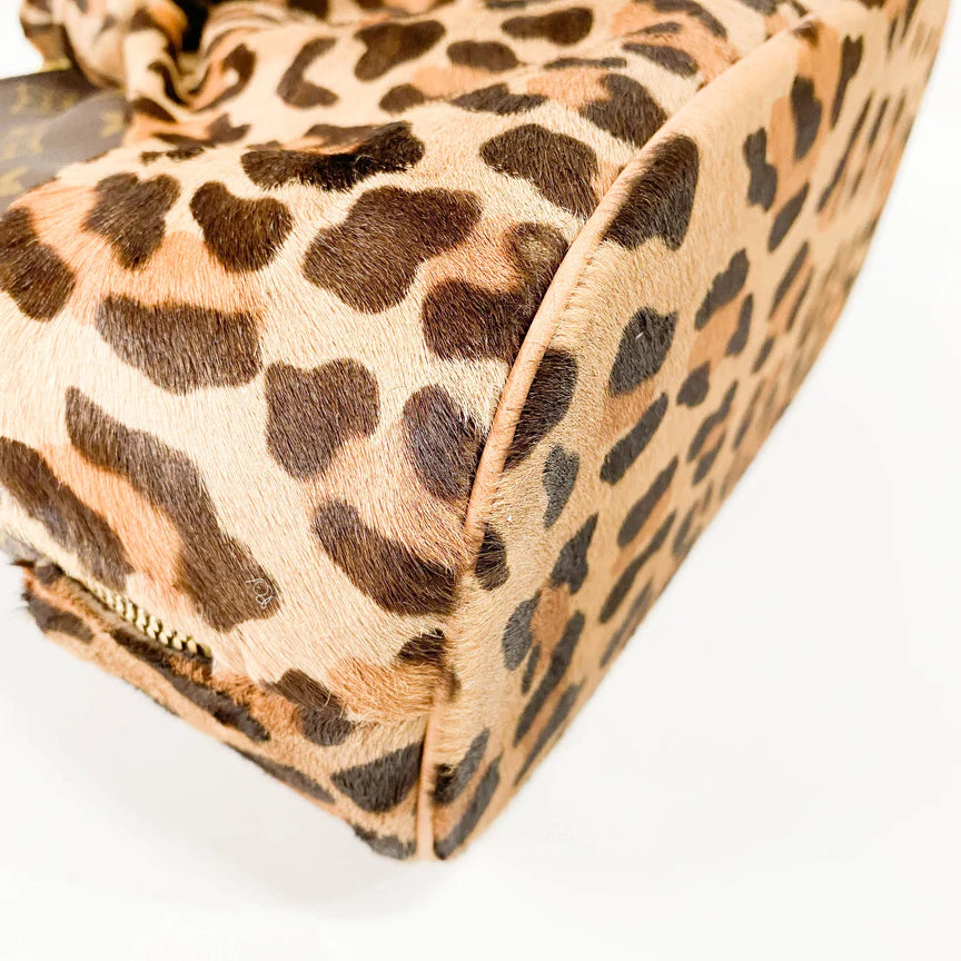 Louis Vuitton Azzedine Alaia Monogram Brown Leopard Leather Bag