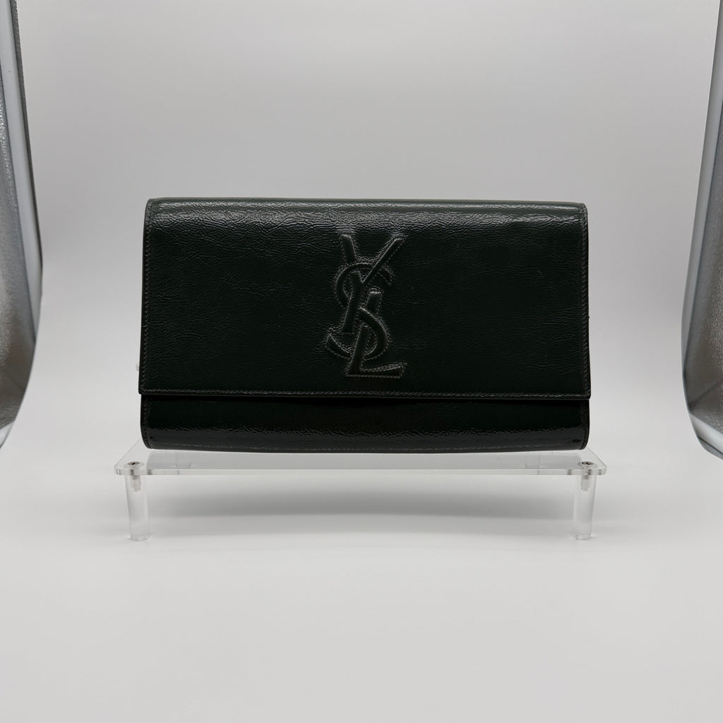 Saint Laurent Paris Belle De Jour Patent Clutch