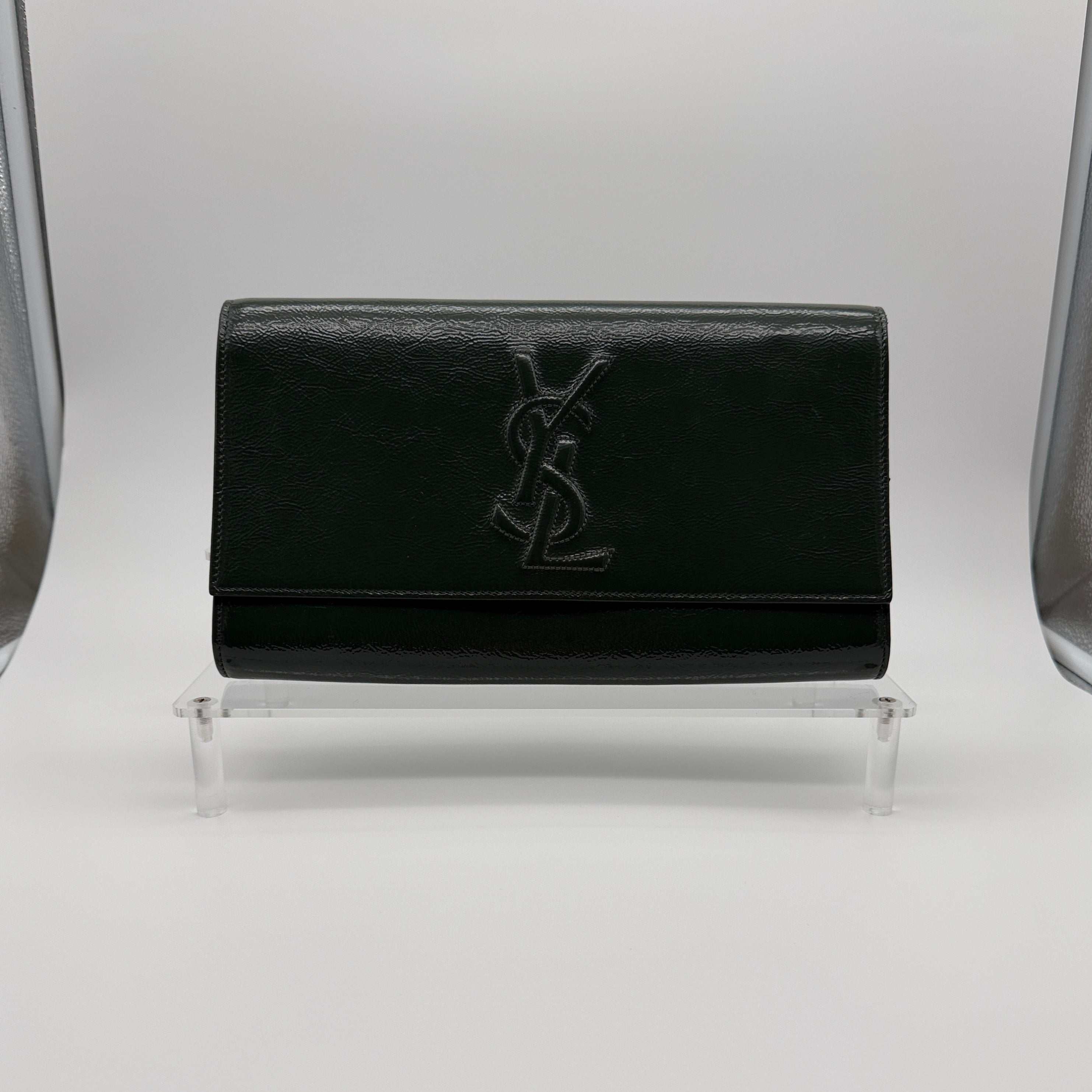 Saint Laurent Paris Belle De Jour Patent Clutch