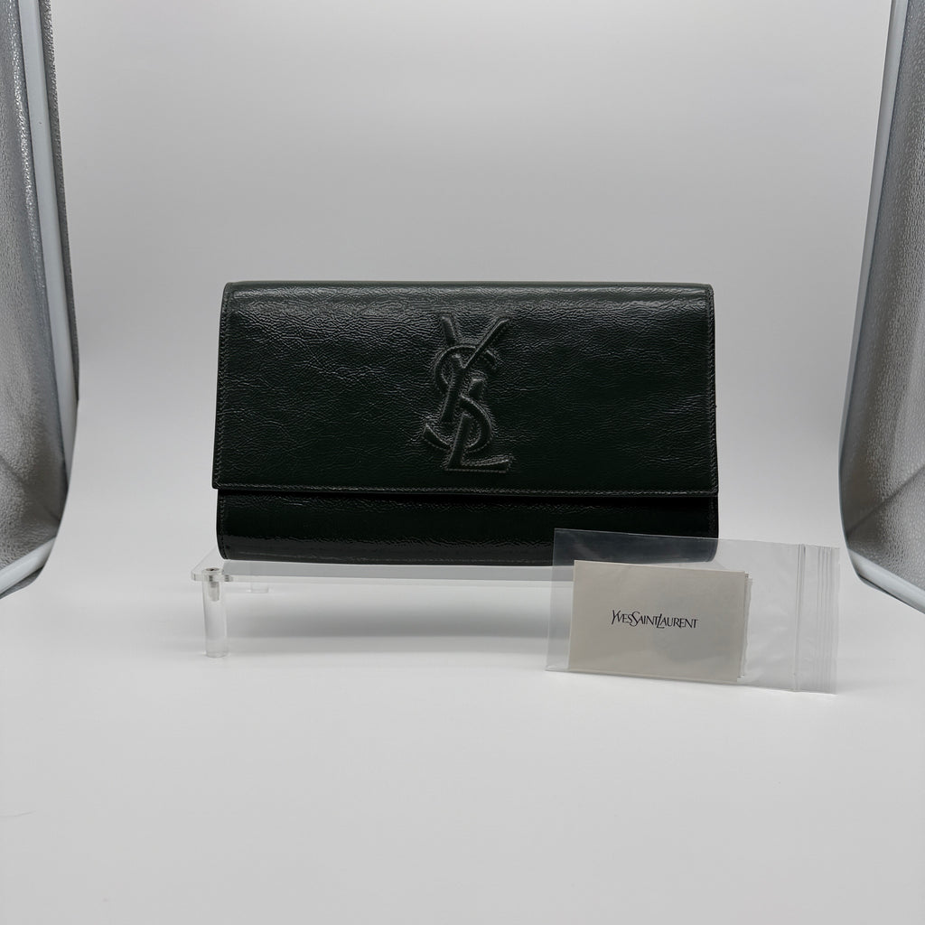 Saint Laurent Paris Belle De Jour Patent Clutch