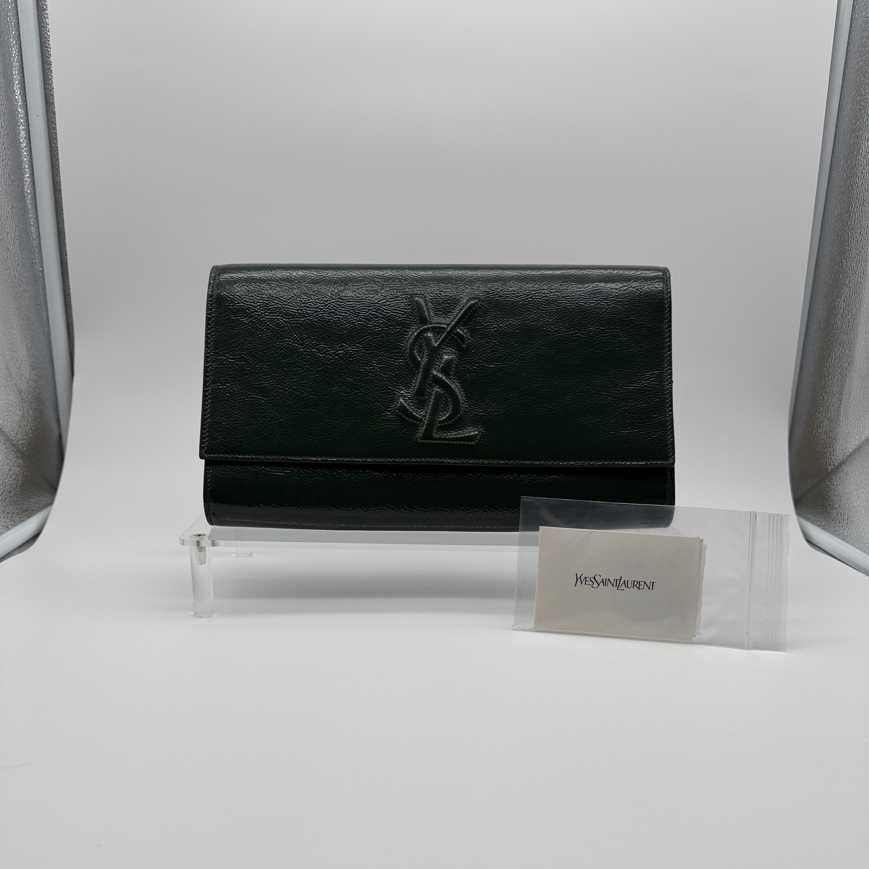 Saint Laurent Paris Belle De Jour Patent Clutch