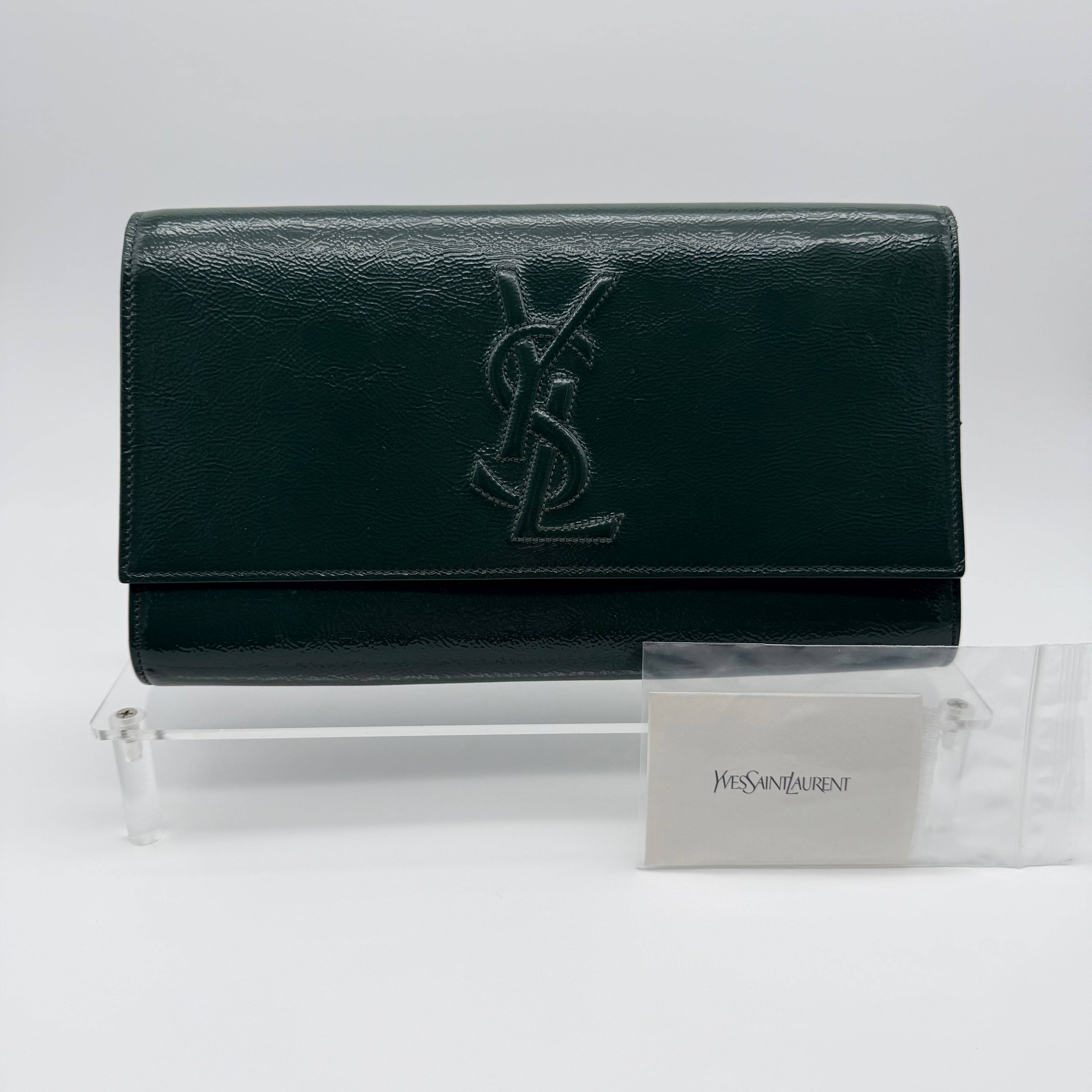 Saint Laurent Paris Belle De Jour Patent Clutch