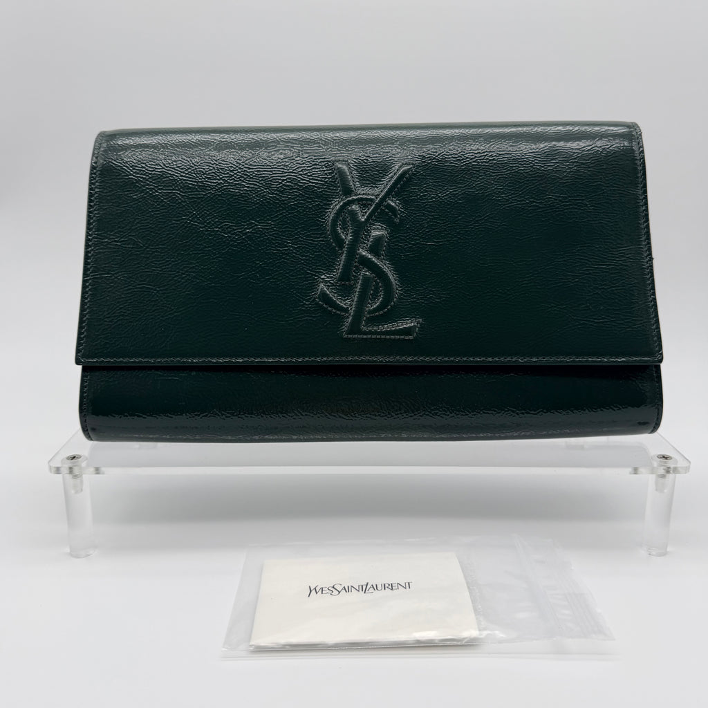 Saint Laurent Paris Belle De Jour Patent Clutch