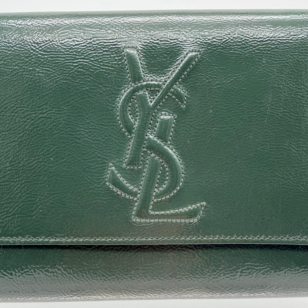 Saint Laurent Paris Belle De Jour Patent Clutch
