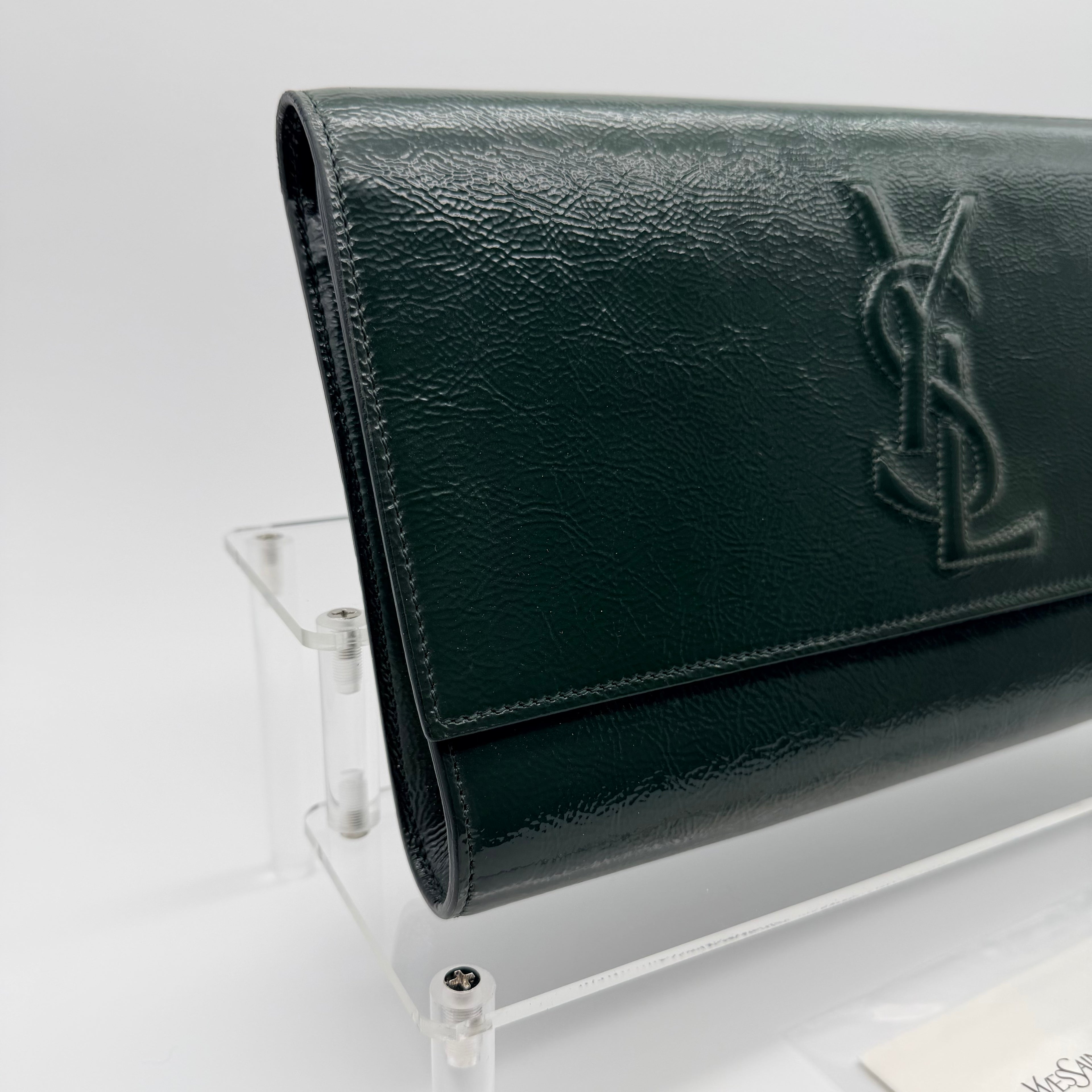 Saint Laurent Paris Belle De Jour Patent Clutch