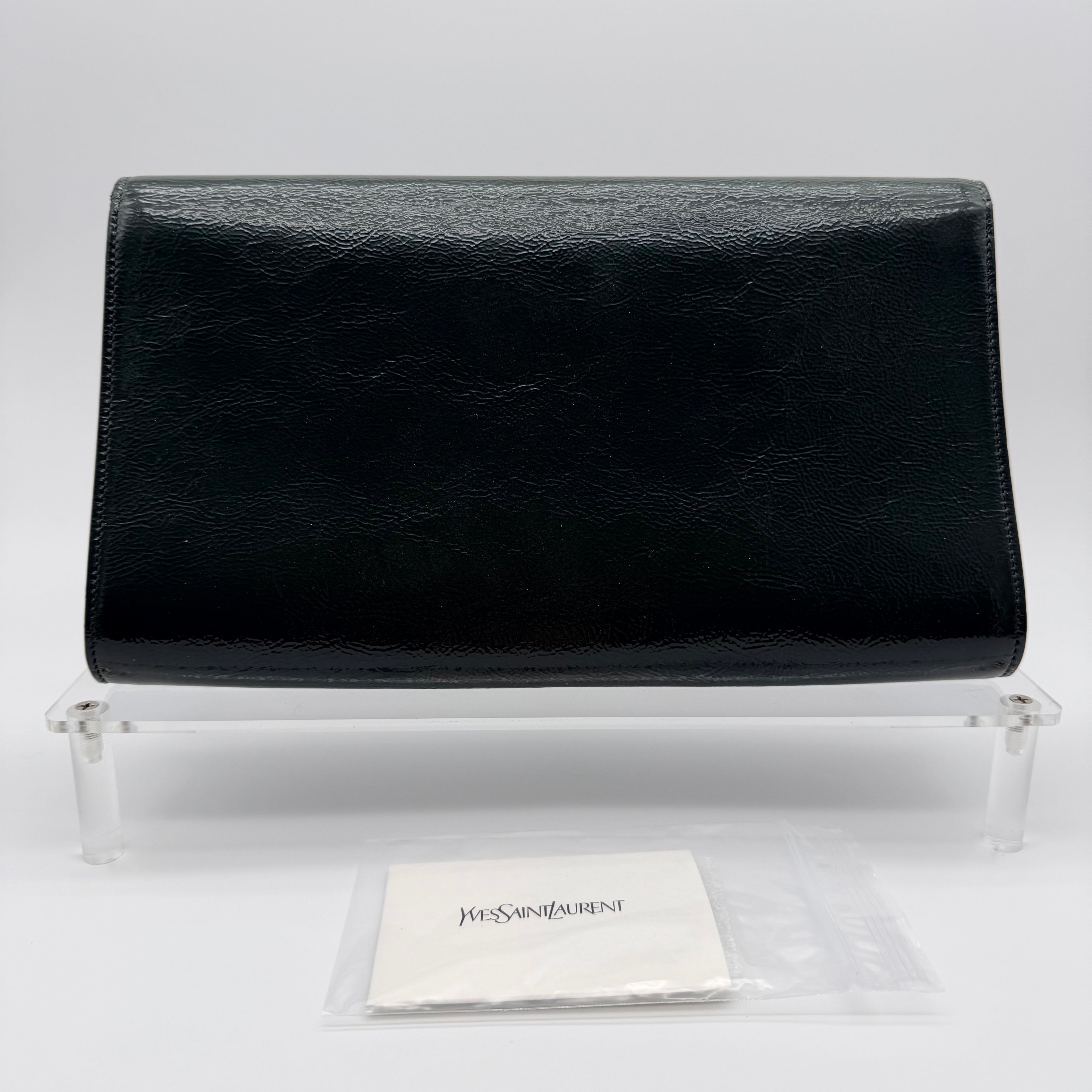 Saint Laurent Paris Belle De Jour Patent Clutch