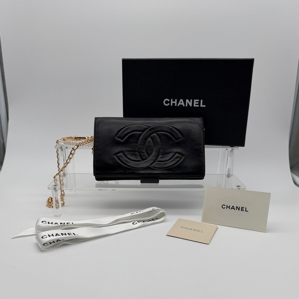 Chanel Lambskin Leather Wallet on a Chain