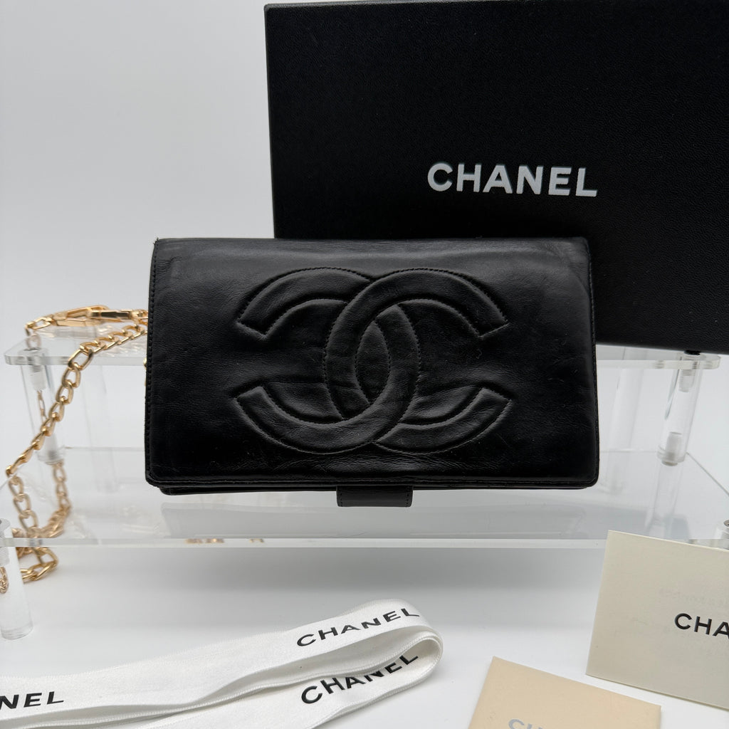 Chanel Lambskin Leather Wallet on a Chain