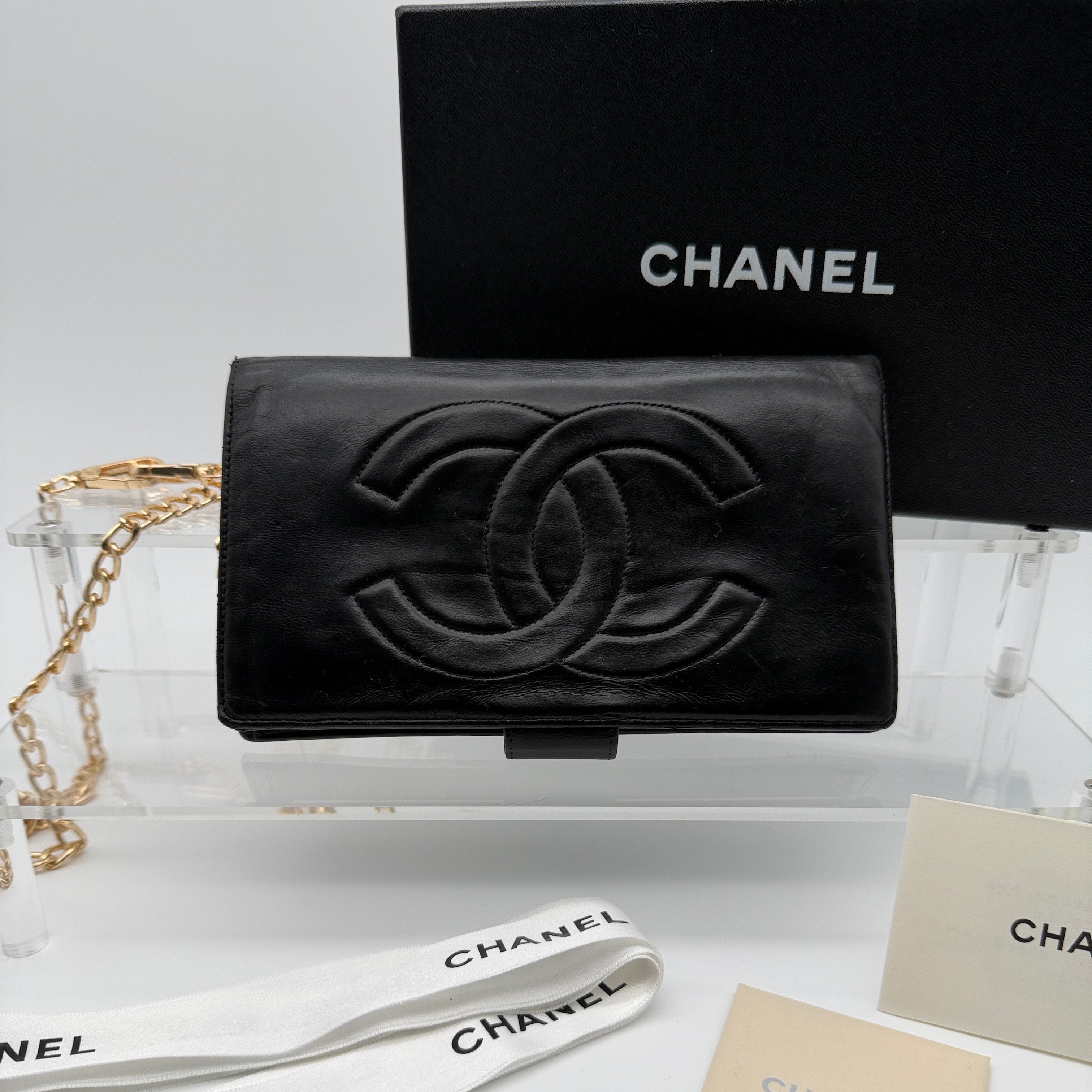 Chanel Lambskin Leather Wallet on a Chain