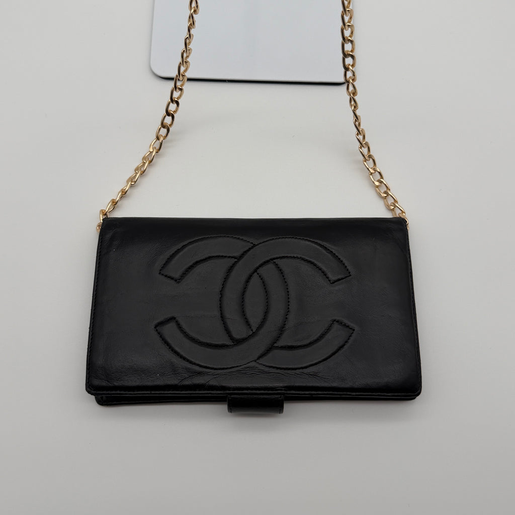 Chanel Lambskin Leather Wallet on a Chain