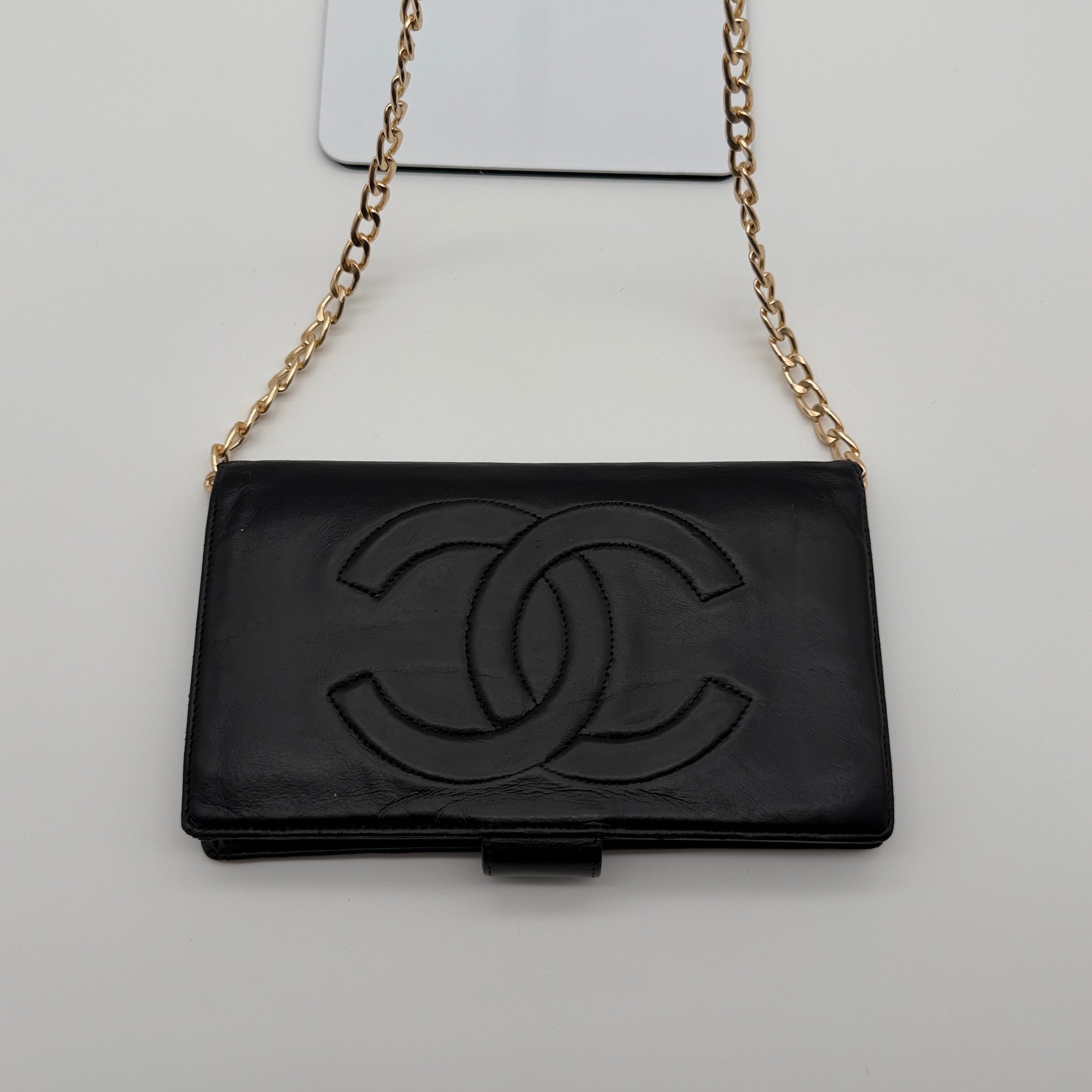 Chanel Lambskin Leather Wallet on a Chain